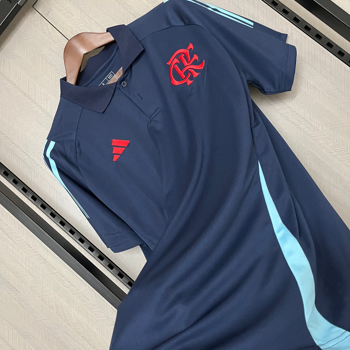 Camisa do Flamengo Treino - 2025/2026 - Polo Azul Escuro
