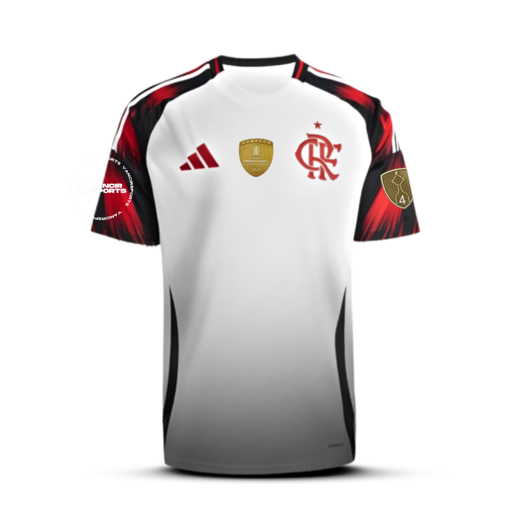 Camisa do Flamengo Away - 2025/2026 + Patchs de Campeão da Libertadores