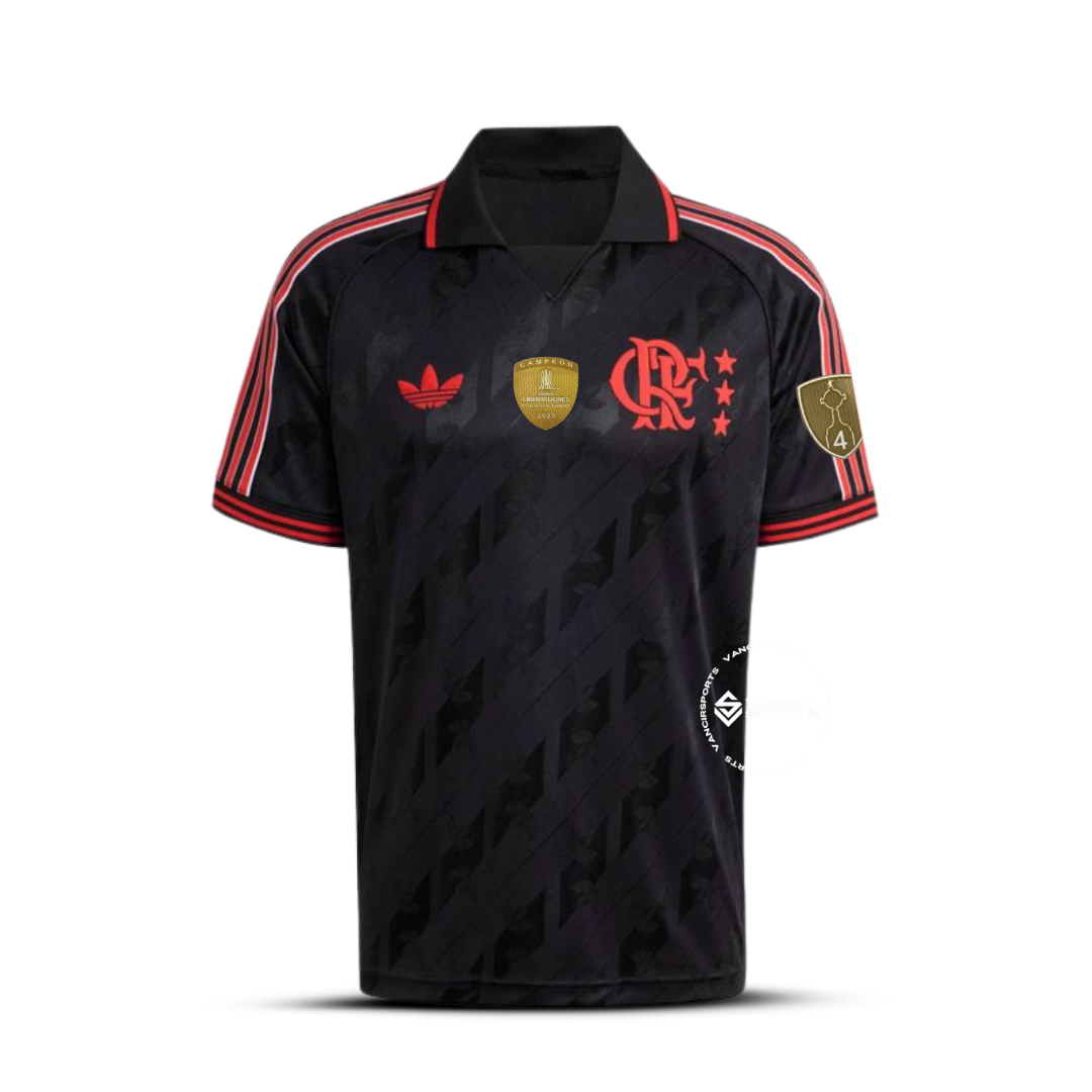 Camisa Flamengo Lifestyle 2025/26 + Patchs de Campeão da Libertadores