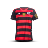 Camisa do Flamengo Feminina Home - 2025/2026 + Patchs de Campeão da Libertadores
