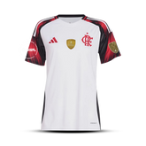 Camisa do Flamengo Feminina Away - 2025/2026 + Patchs de Campeão da Libertadores