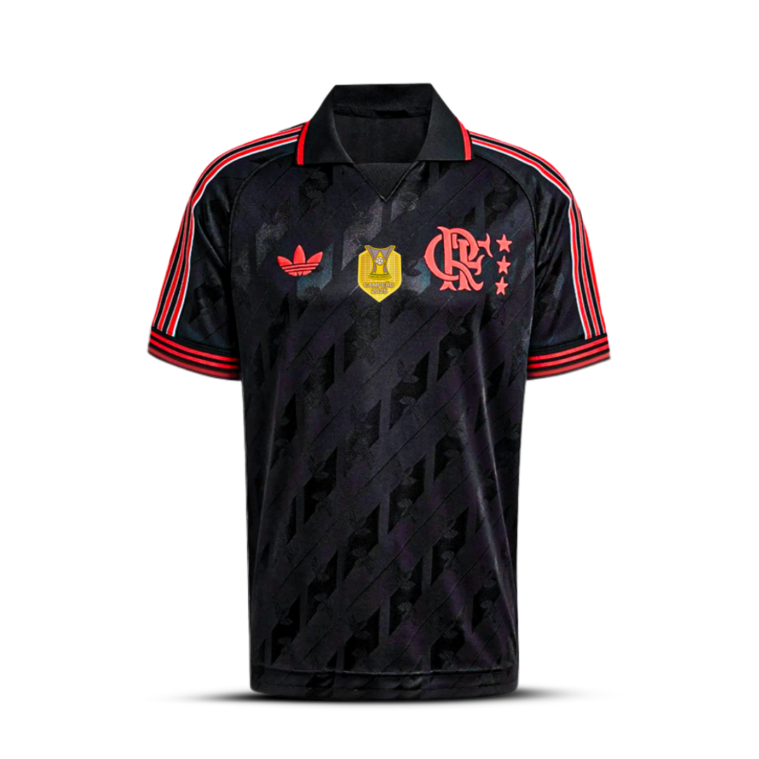 Camisa Flamengo Lifestyle 2025/26 com Patch de Campeão Brasileiro