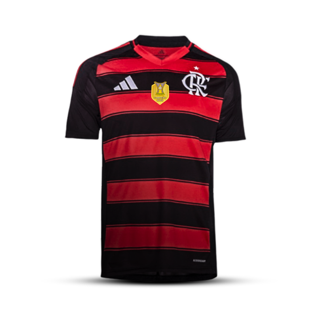 Camisa do Flamengo Home - 2025/2026 com Patch de Campeão Brasileiro