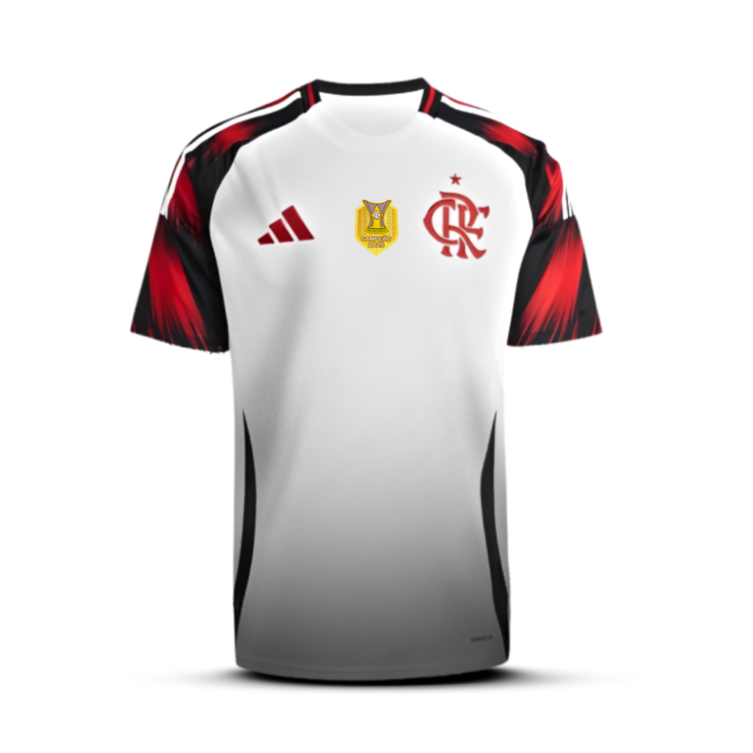 Camisa do Flamengo Away - 2025/2026 com Patch de Campeão Brasileiro