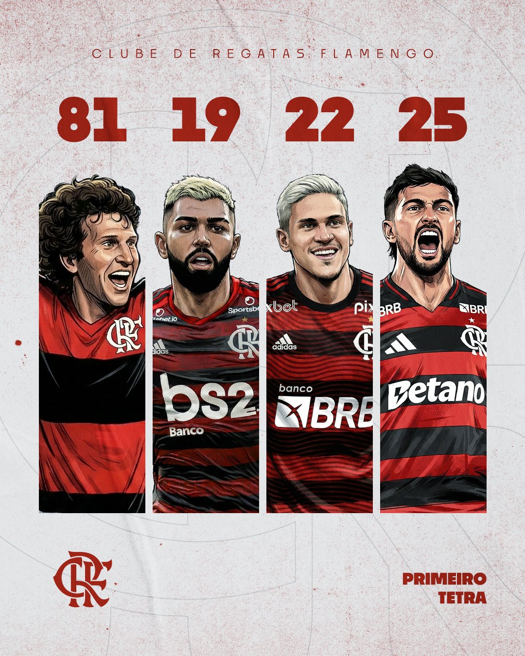 Personalização Flamengo Primeiro Tetra