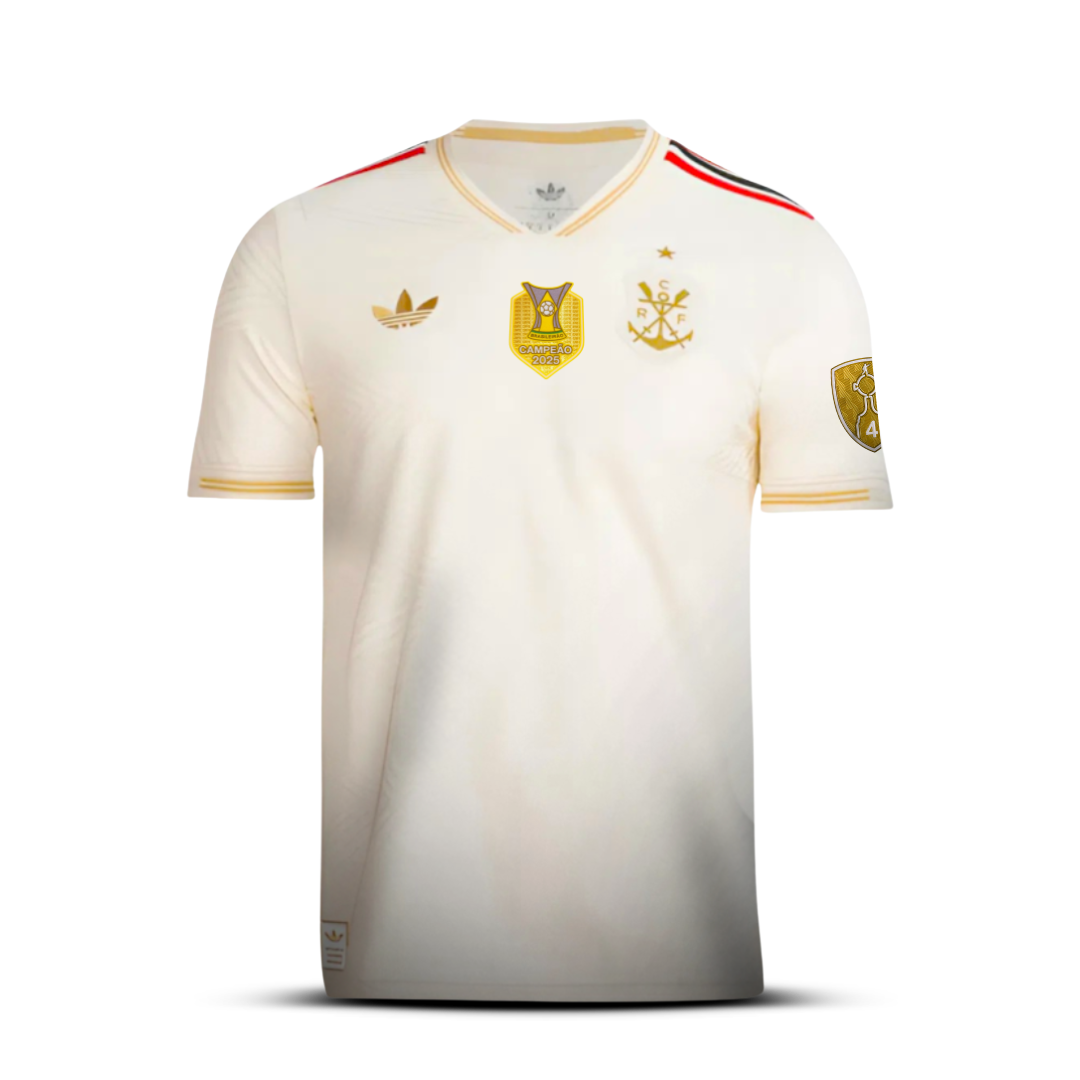 Camisa Flamengo Third 25/26 - Versão Jogador com Patch Libertadores e Brasileiro