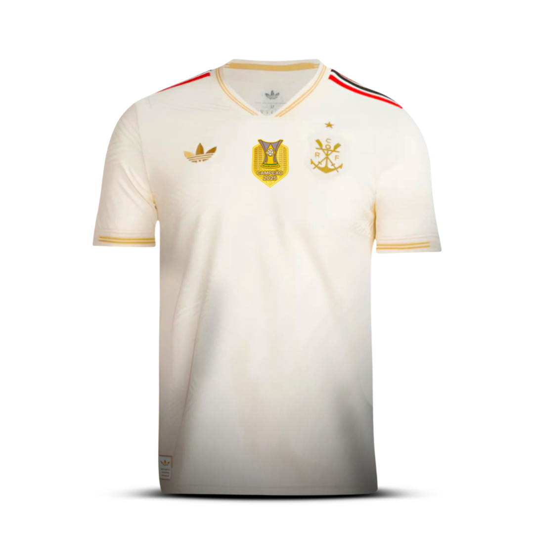 Camisa Flamengo Third 25/26 - Versão Jogador com Patch de Campeão Brasileiro