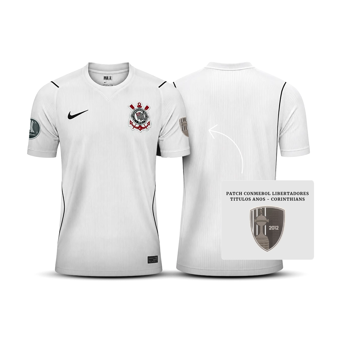Camisa do Corinthians Home 2026 + Kit Patch Libertadores - Pronta entrega