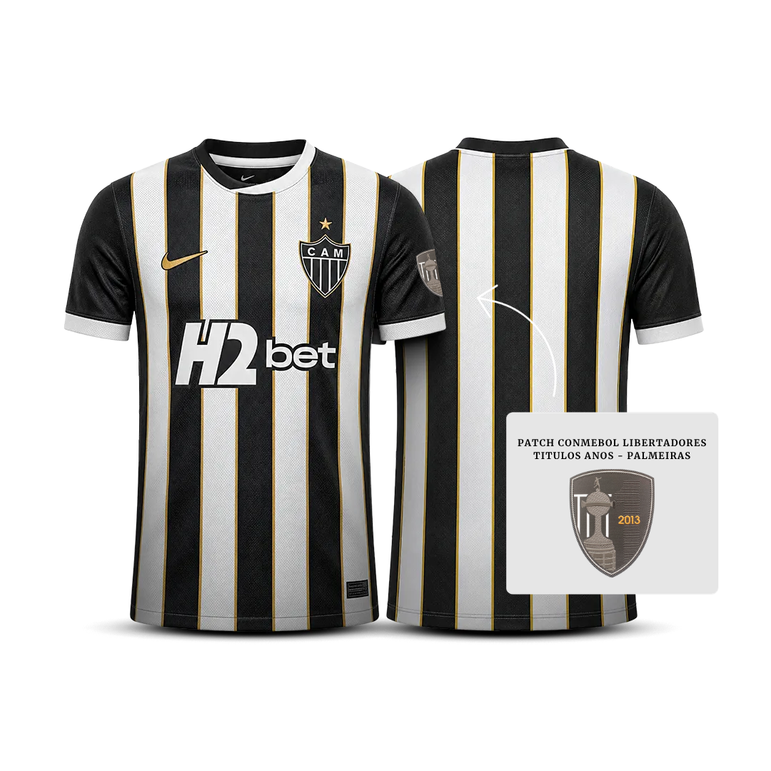 Camisa do Atlético Mineiro Home 2026 + Patch Libertadores Títulos Anos - Pronta entrega