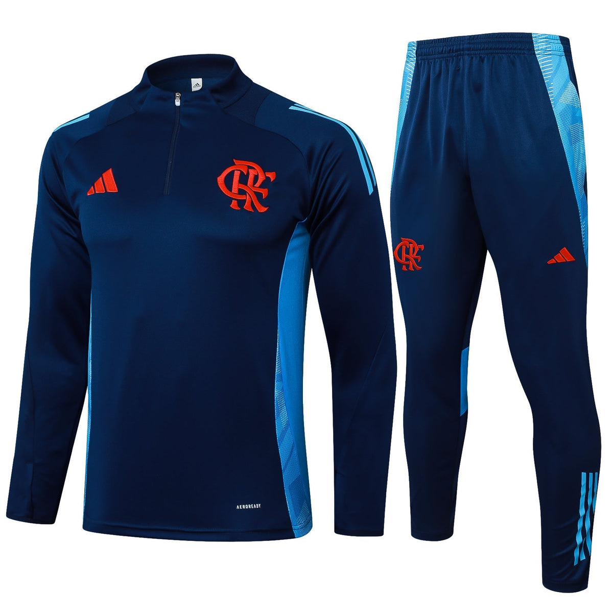 Conjunto de Inverno Treino Flamengo 2025 Azul Escuro