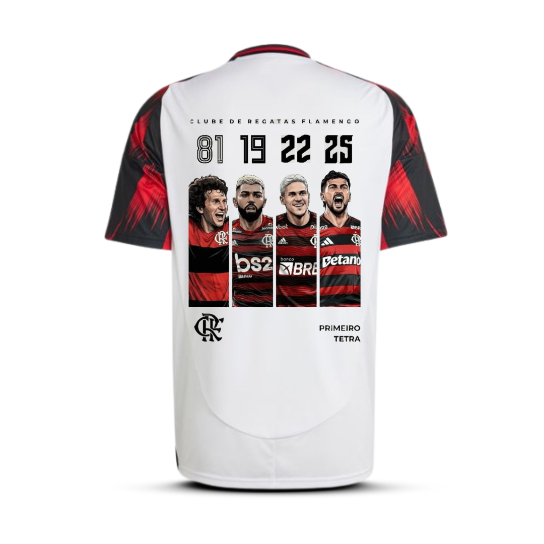 Camisa Flamengo Away 2025/26 com Personalização exclusiva Tetracampeão