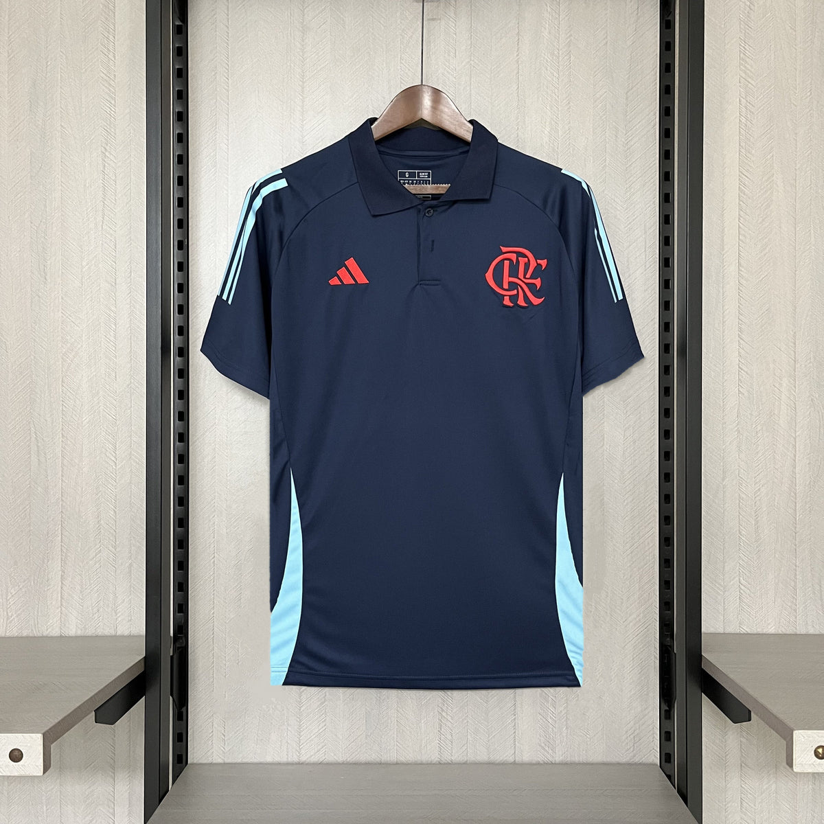 Camisa do Flamengo Treino - 2025/2026 - Polo Azul Escuro