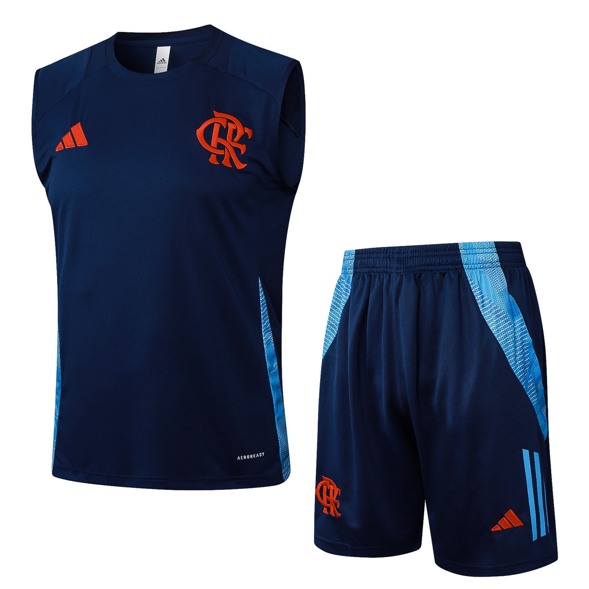Conjunto Treino Flamengo 2025 Azul Escuro - Regata