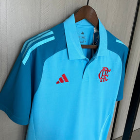 Camisa do Flamengo Polo Treino - 2025/2026 - Polo Azul Claro