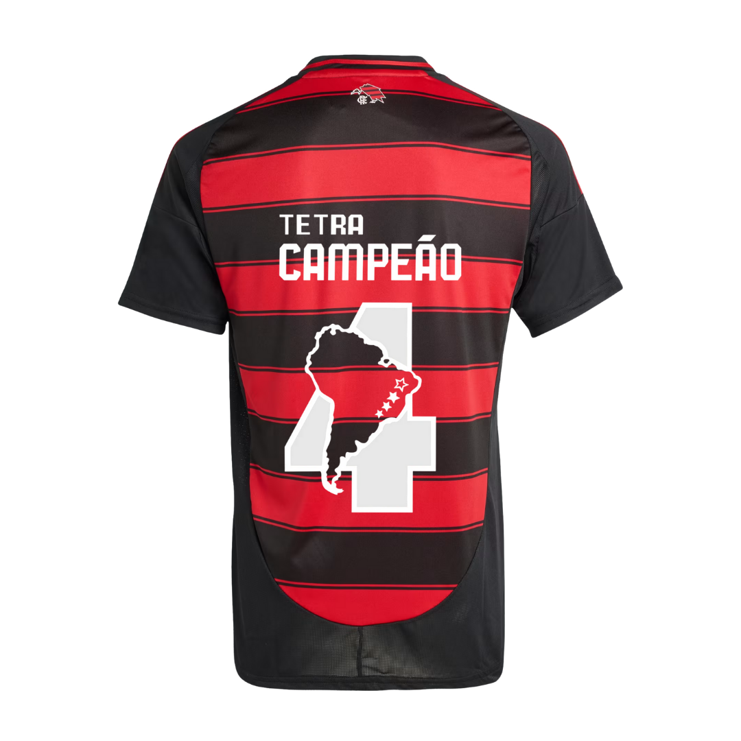 Camisa Flamengo Home 2025/26 com Personalização exclusiva Tetracampeão