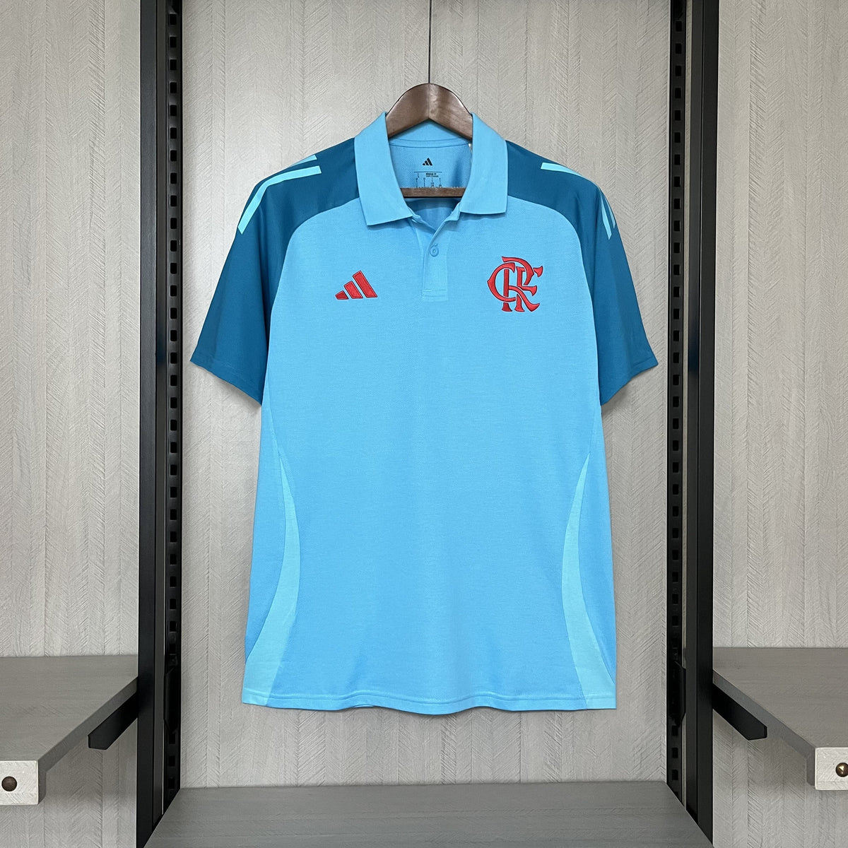 Camisa do Flamengo Polo Treino - 2025/2026 - Polo Azul Claro