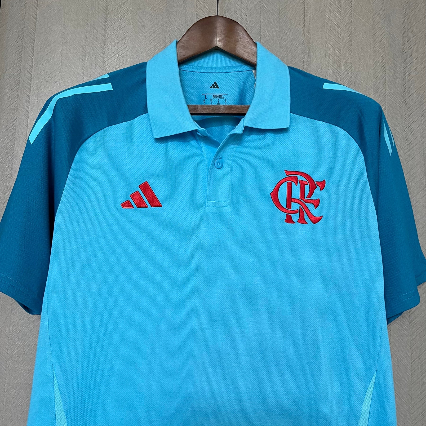 Camisa do Flamengo Polo Treino - 2025/2026 - Polo Azul Claro