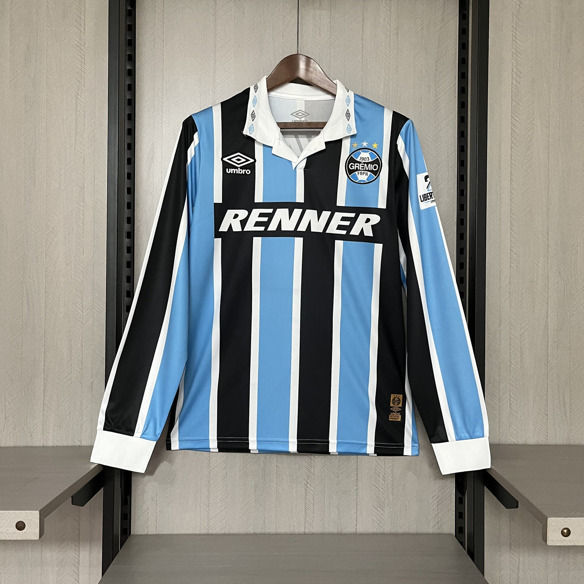 Camisa Grêmio Retrô Home 2015 - Manga Longa