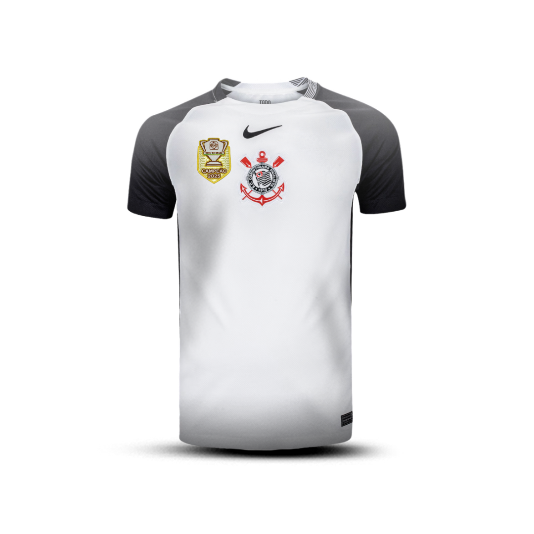 Camisa do Corinthians Home - 2025/2026 com Patch de Campeão Copa do Brasil