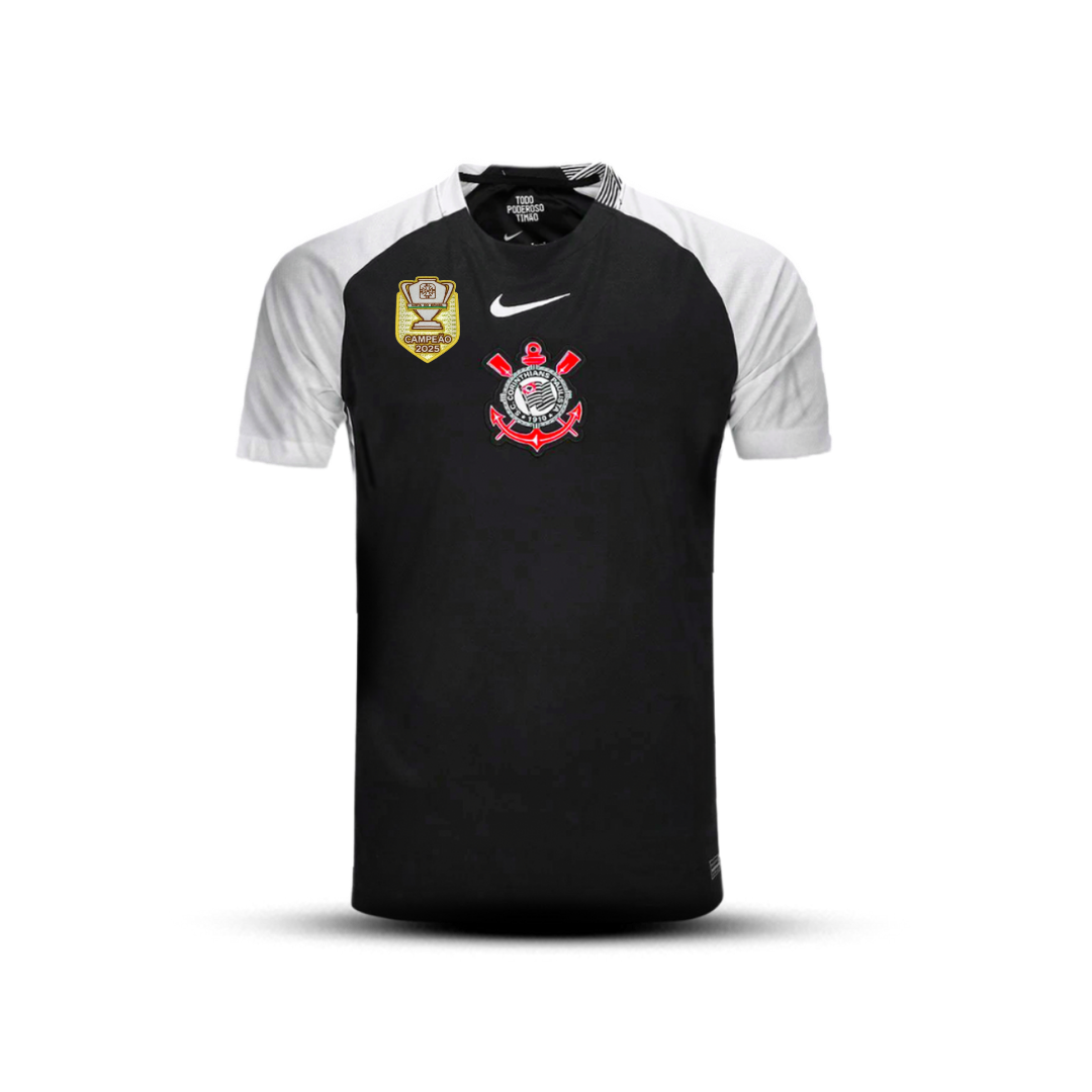 Camisa do Corinthians Away - 2025/2026 com Patch de Campeão Copa do Brasil