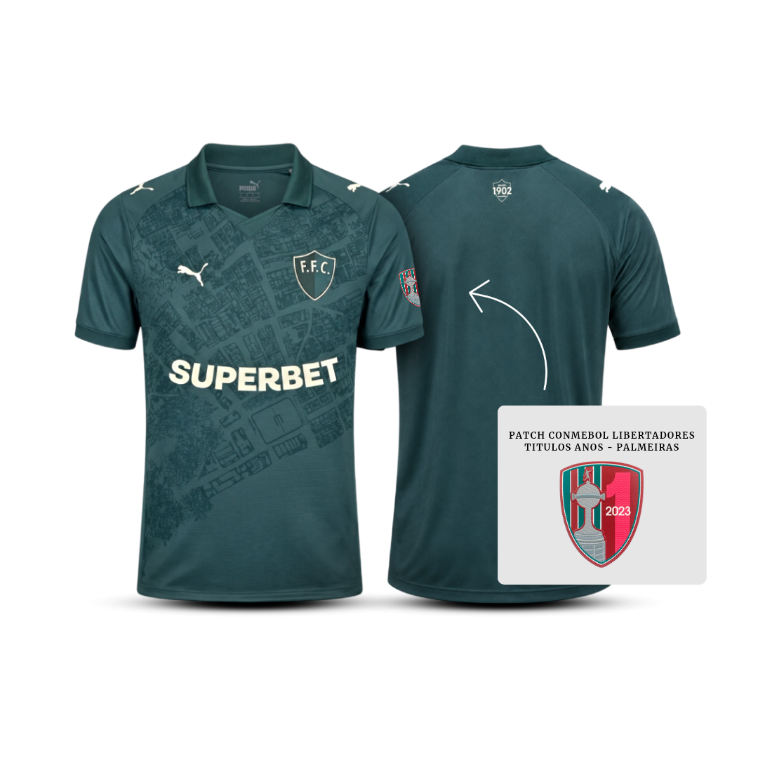 Camisa do Fluminense Third 2026 + Patch Libertadores Títulos Anos - Pronta entrega