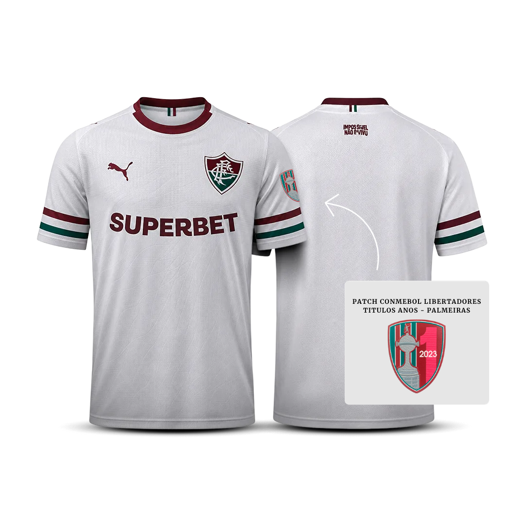 Camisa do Fluminense Away 2026 + Patch Libertadores Títulos Anos - Pronta entrega