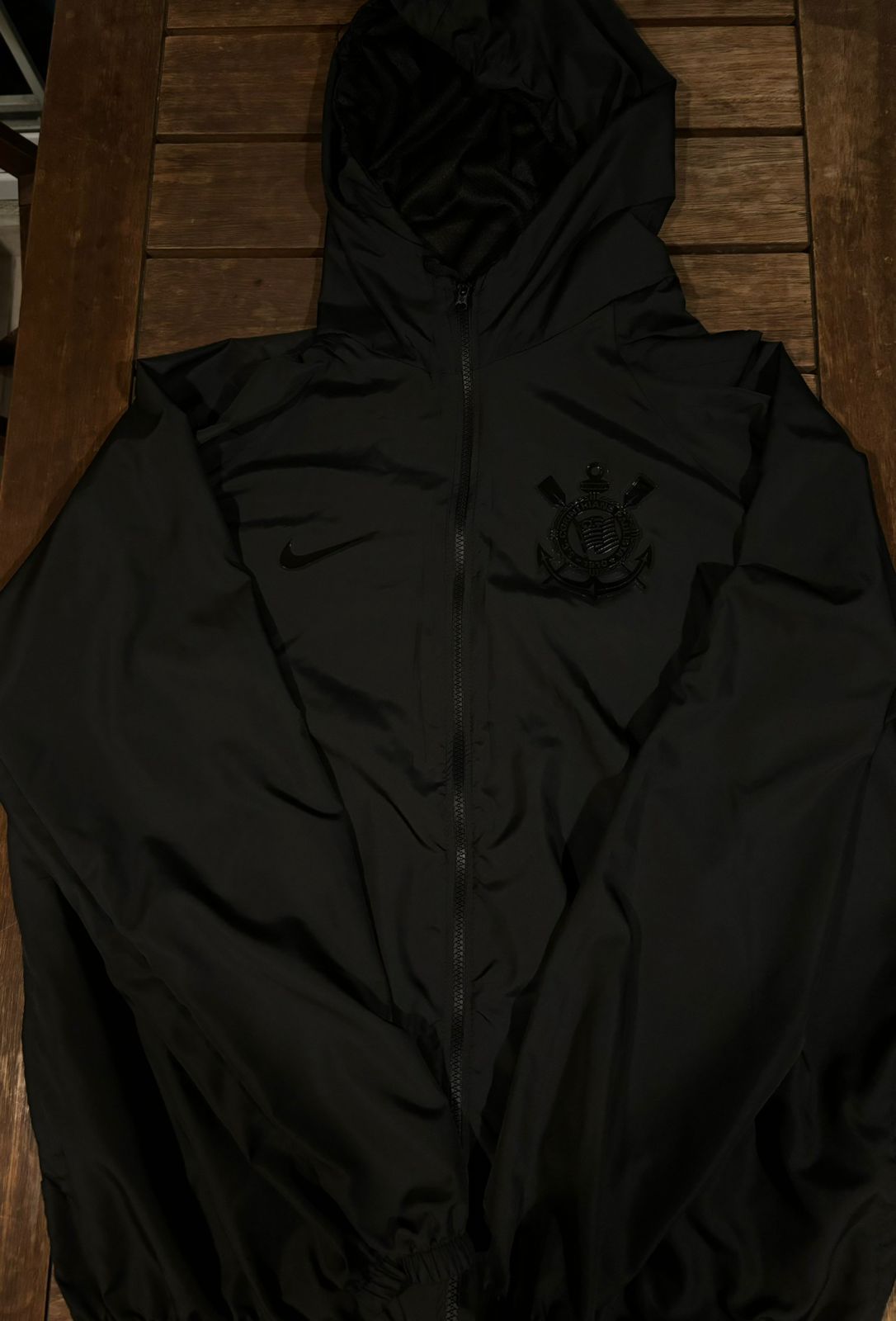 Jaqueta Corta Vento Corinthians All Black - Envio direto do Brasil