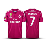 Camisa Retrô Real Madrid Away 2014/15 + Patches Ronaldo 7