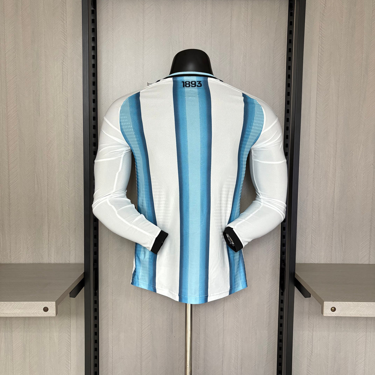 Camisa da Argentina Home Copa 2026 - Versão Jogador Manga Longa