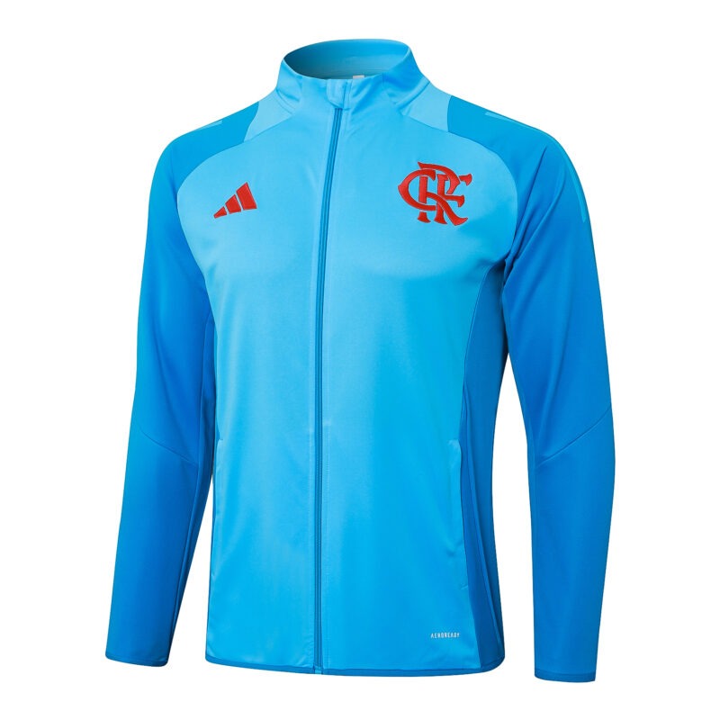 Jaqueta Treino Flamengo 2025 Azul Claro