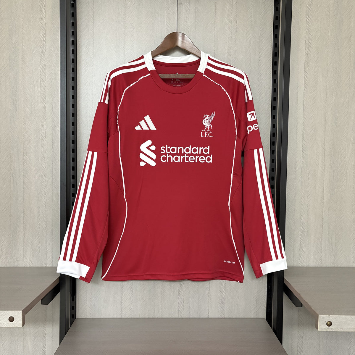 Camisa Liverpool Home 25/26 - Manga Longa