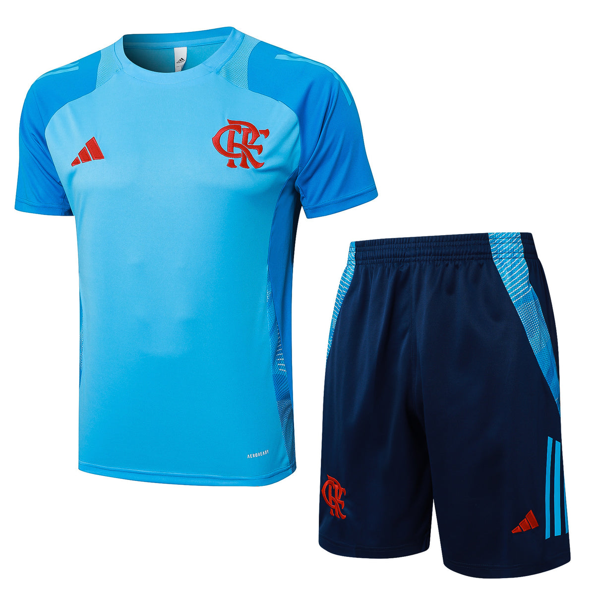 Conjunto Treino Flamengo 2025 Azul Claro