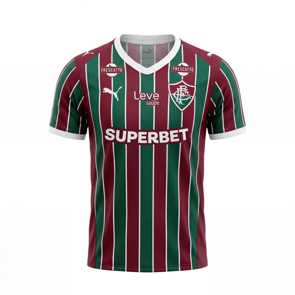 Camisa do Fluminense Home 2026 - Todos os patrocínios