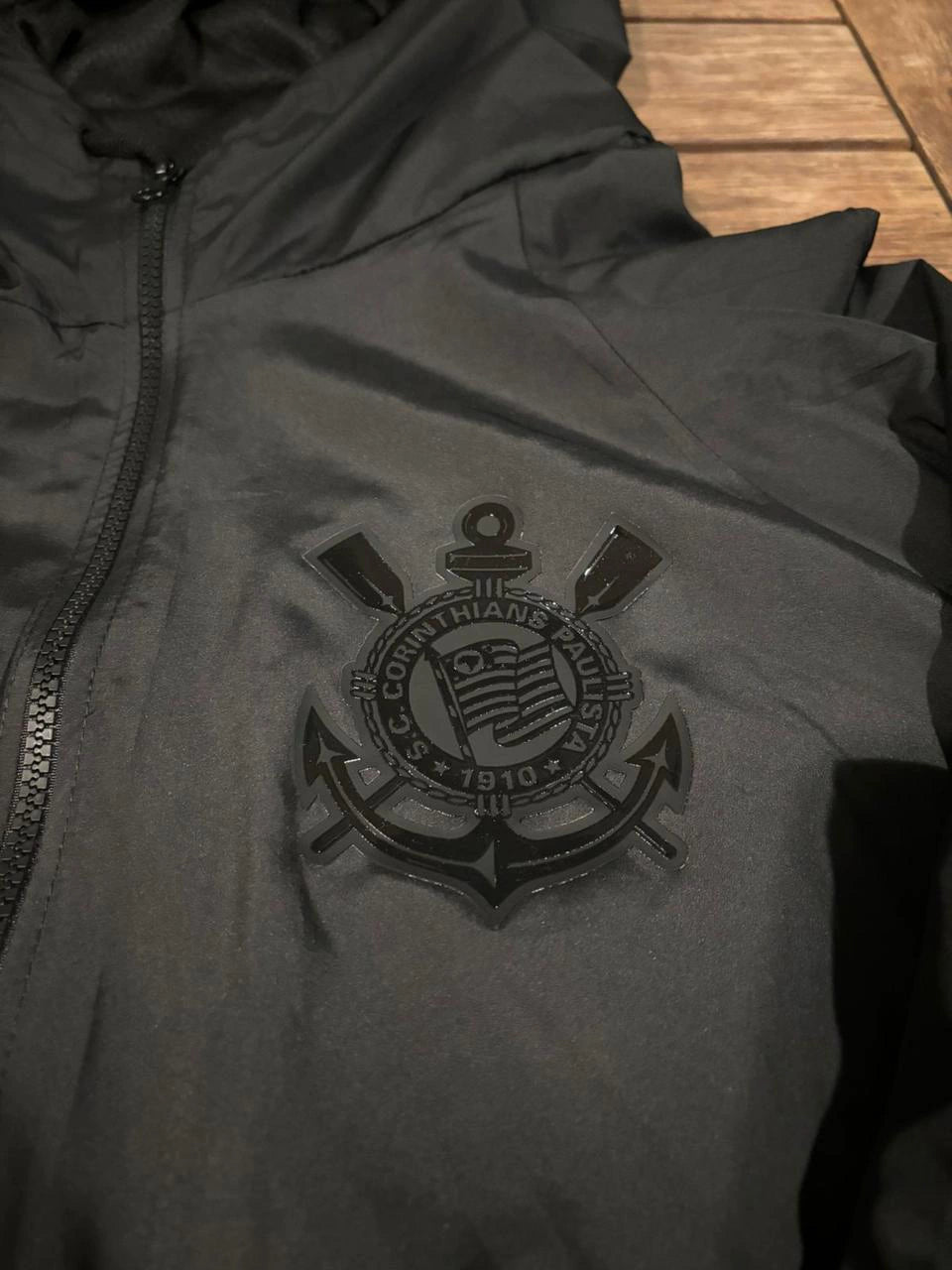 Jaqueta Corta Vento Corinthians All Black - Envio direto do Brasil