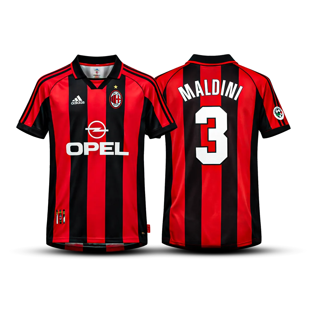 Camisa Milan Retrô 1998/99 Home – Maldini #3