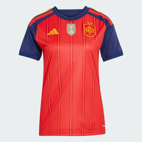 Camisa Espanha Home 2026 Feminina - 2 estrelas + Patch Campeã da Copa do Mundo