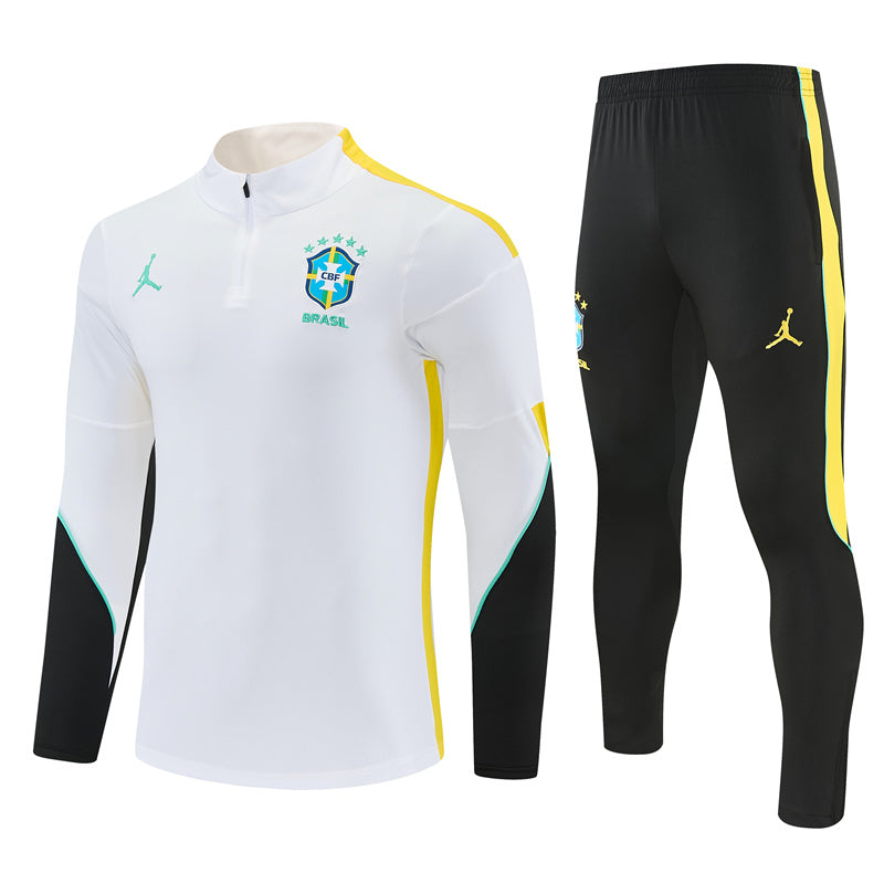 Conjunto de Inverno Brasil Jordan 2026 - Branco