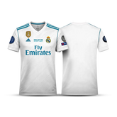 Camisa Retrô Real Madrid Home 2017/18 + Patches