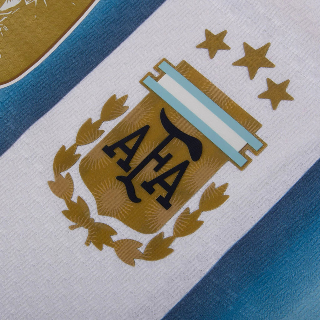Camisa da Argentina Home Copa 2026 - Versão Jogador Manga Longa