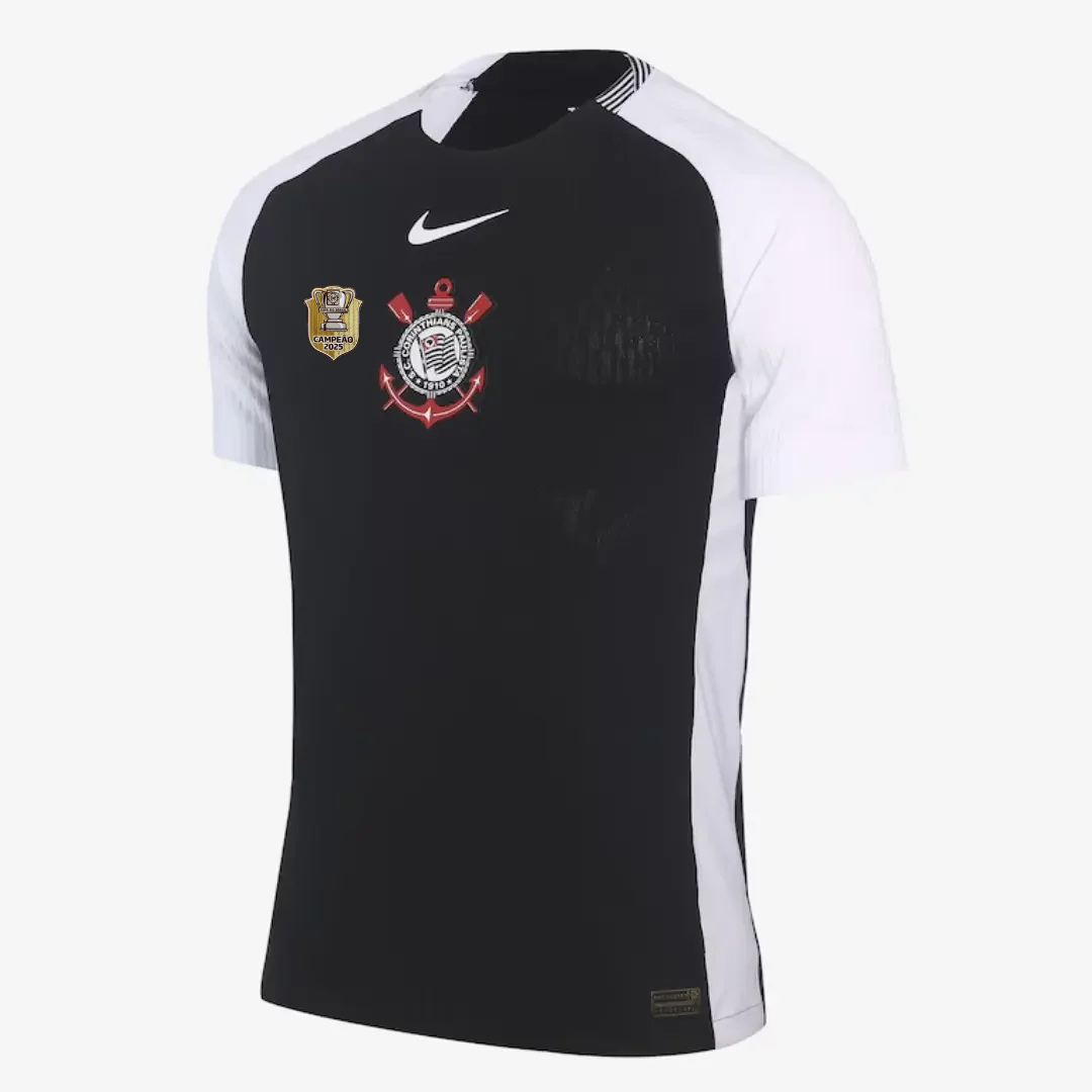 Camisa do Corinthians Away - 2025/26 com Patch de Campeão Copa do Brasil - Versão Jogador