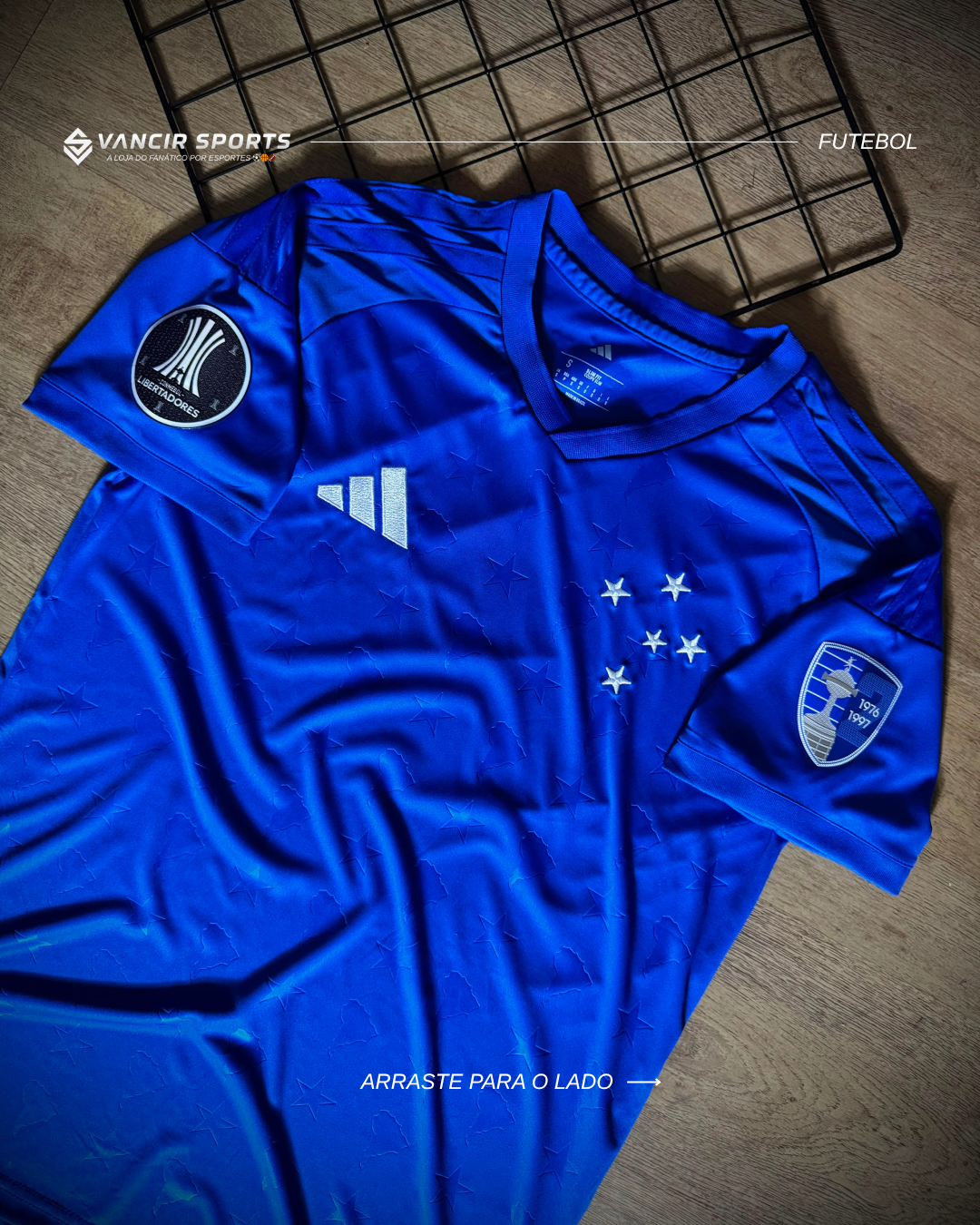 Camisa do Cruzeiro Home 2026 + Kit Patch Libertadores - Pronta entrega
