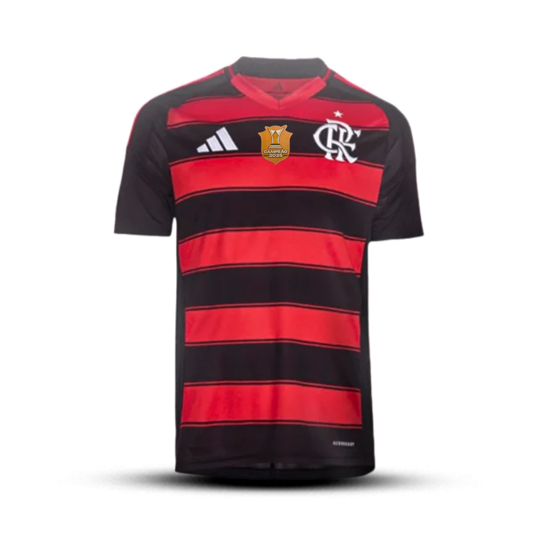Camisa do Flamengo Home - 2025/26 com Patch de Campeão Brasileiro