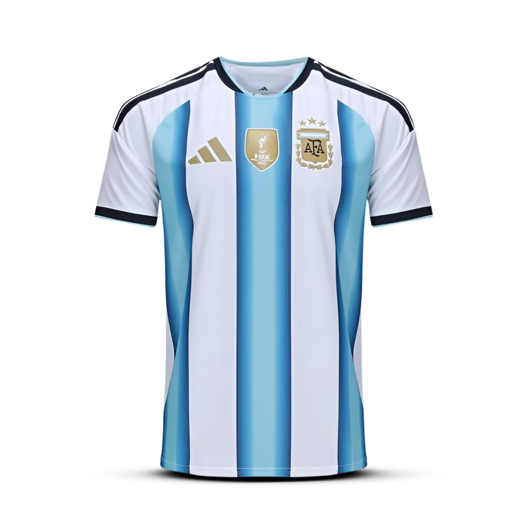 Camisa da Argentina Home Copa 2026 + Patch campeã mundial