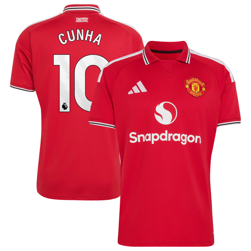 Camisa Manchester United Home 2026/27 - Cunha 10 - Pronta entrega