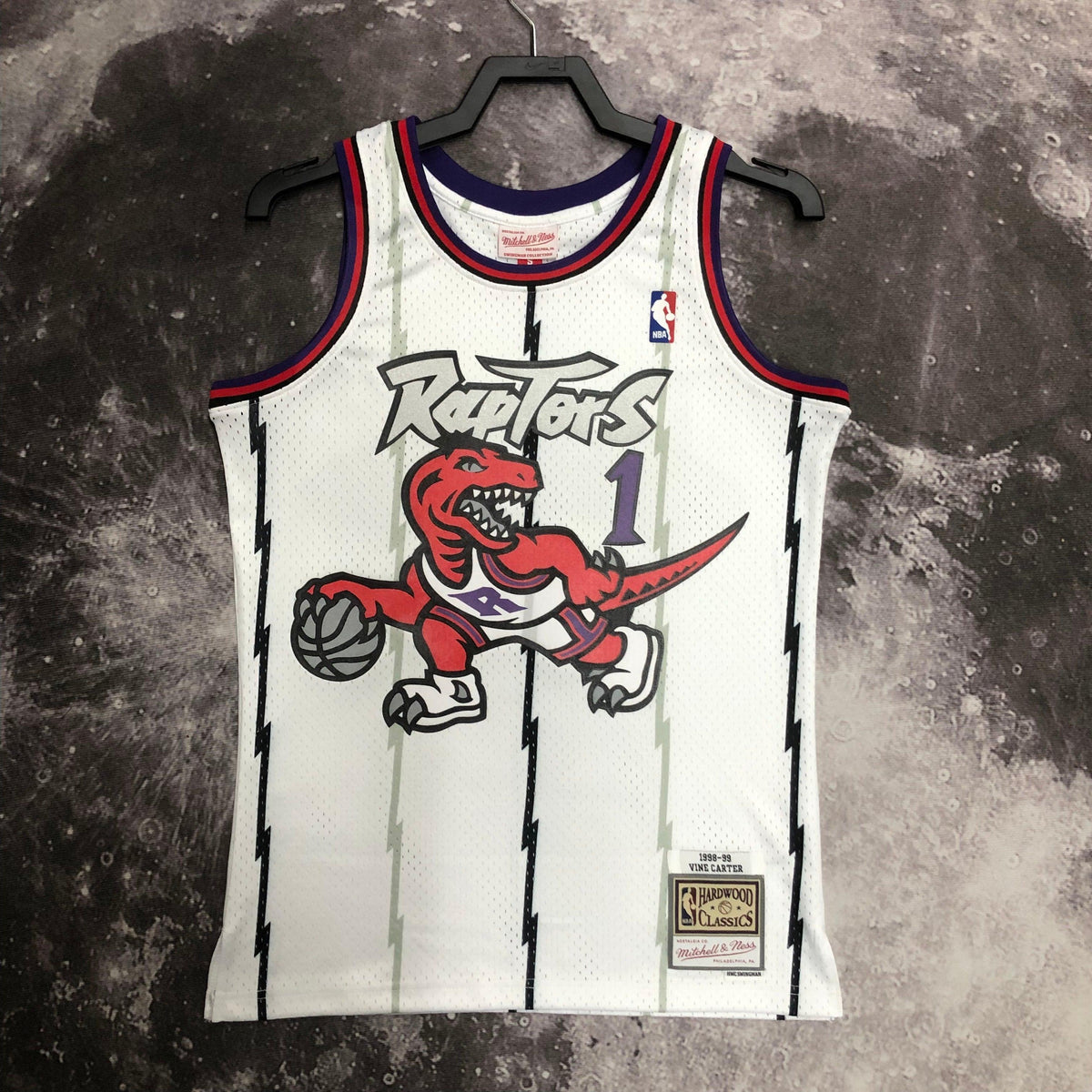 Regata Swingman Toronto Raptors Mitchell & Ness Hardwood Classics 1998/99 Branca- Tracy Mcgrady - Pronta entrega