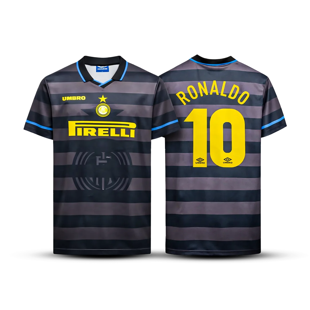 Camisa Inter de Milão Retrô 1997/98 Away – Ronaldo #10