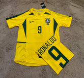 Camisa Brasil Home Retrô - 2002 Ronaldo Fenômeno - Pronta entrega