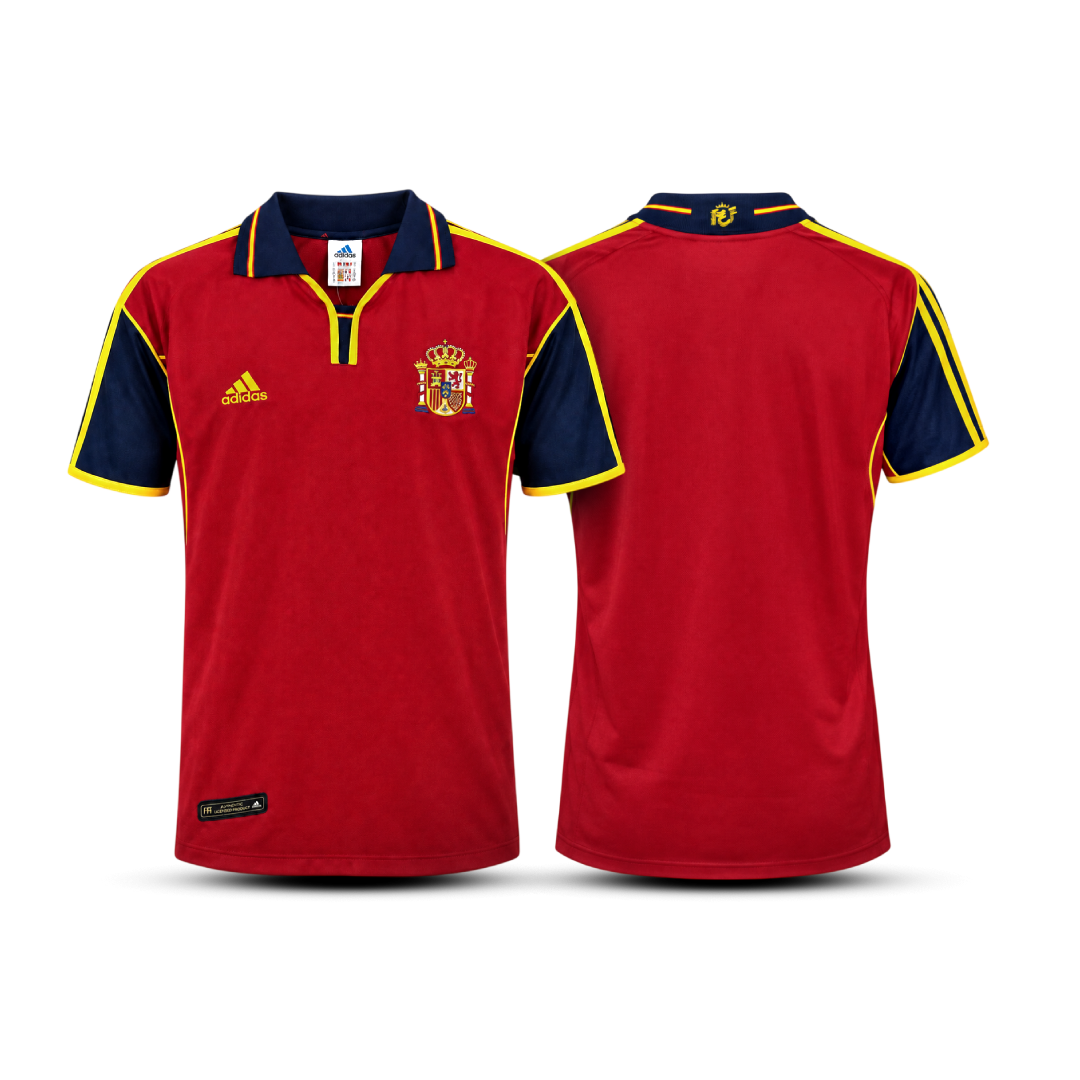 Camisa Espanha Home Retrô - 2000