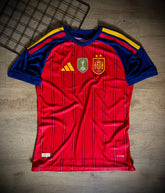Camisa Espanha Home 2026 Jogador - 2 estrelas + Patch Campeã da Copa do Mundo - Pronta entrega