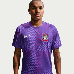 Camisa Corinthians Goleiro 2026 Roxo e Preto